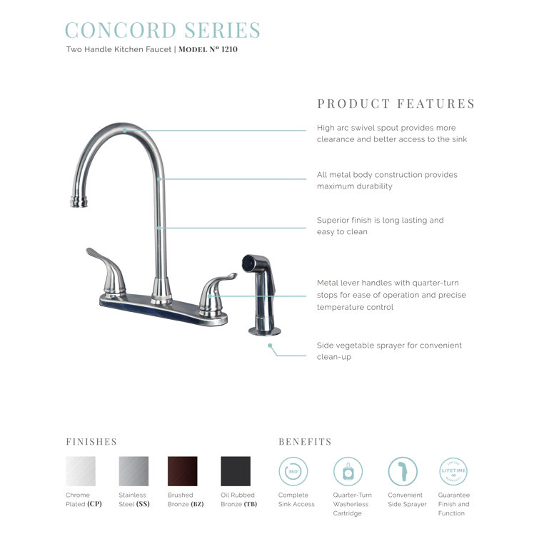 LagunaBrass Laguna Brass Kitchen Faucet & Reviews Wayfair Canada